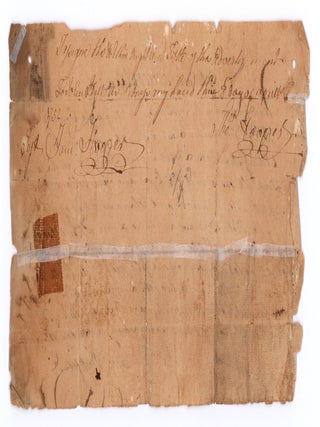 Advertisement [Manuscript runaway servant notice].