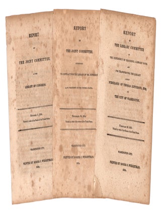 Item #10117 [Three reports from the Congressional joint committee that managed the purchase of...