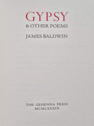 Gypsy & Other Poems.