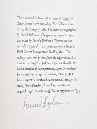 Gypsy & Other Poems.