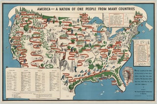 Item #10238 America—A Nation of One People From Many Countries. Emma Bourne
