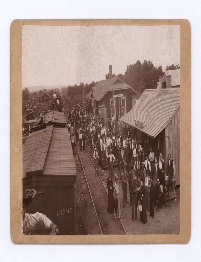 Item #10248 Depot at Ft Gibson, Cherokee Nation, Ind. Territory. photog Macurdy.