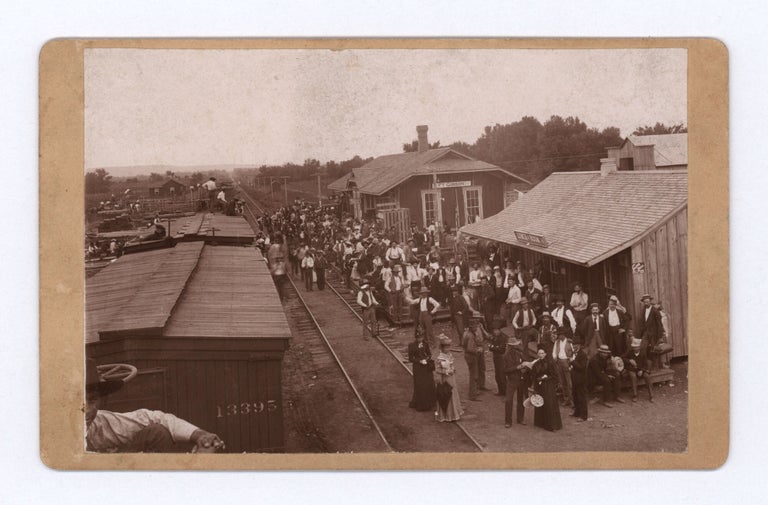 Item #10248 Depot at Ft Gibson, Cherokee Nation, Ind. Territory. photog Macurdy.