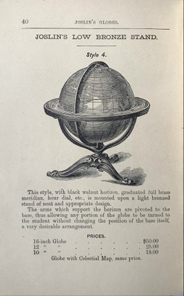 How to Use a Globe. Joslin’s Terrestrial and Celestial Globes.