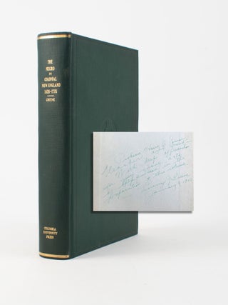 Item #10410 The Negro in Colonial New England 1620&ndash;1776. Lorenzo Johnston Greene