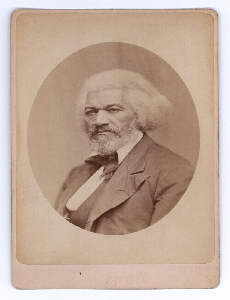 Item #10416 [Cabinet card portrait of Frederick Douglass.]. FREDERICK DOUGLASS, George Kendall Warren, photog.