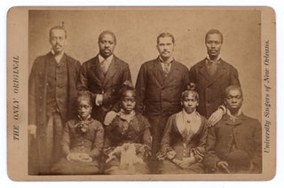Item #10448 The Only Original University Singers of New Orleans. photog Bogardus