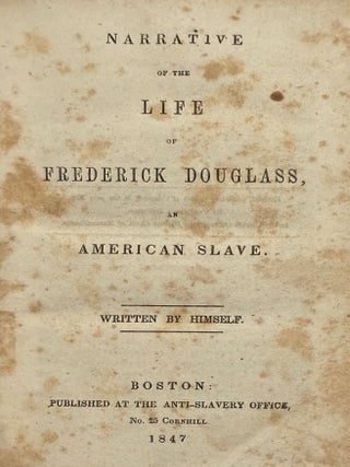 Narrative of the Life of Frederick Douglass, an American Slave.