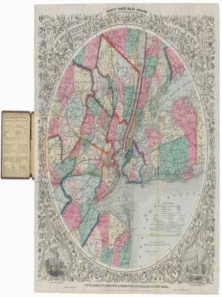 Item #1436 Map of the Country Thirty Three Miles Around the City of New York. G. W. Colton