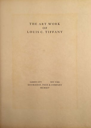 The Art Work of Louis C. Tiffany.