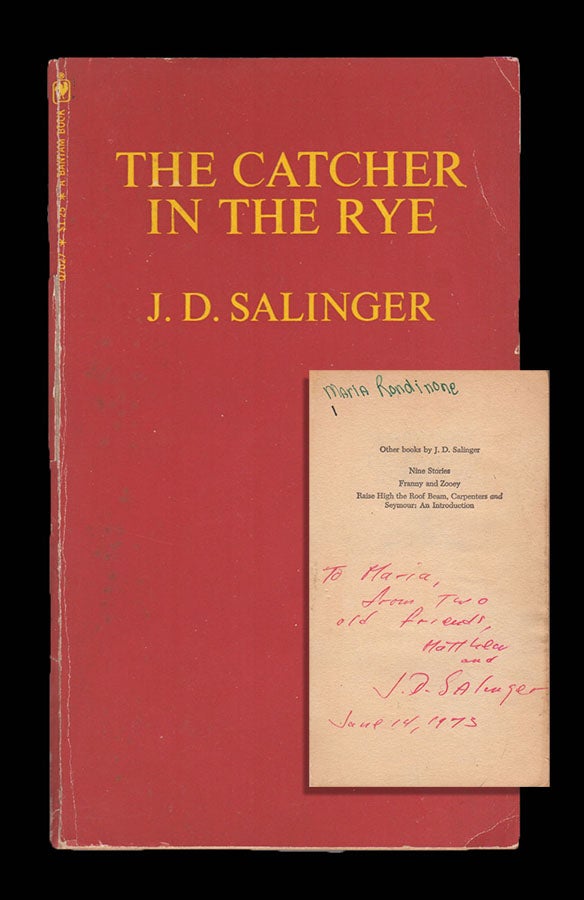 Item #2660 The Catcher in the Rye. Salinger, erome, avid.