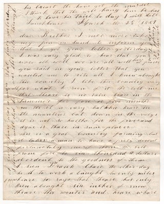 [Two California gold rush letters].