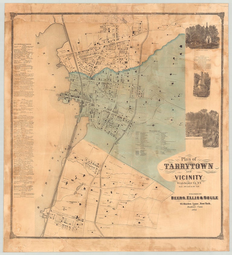 Item #2883 Plan of Tarrytown and Vicinity, Westchester Co. N.Y.