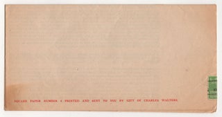 A Taliesin Square Paper : A Nonpolitical Voice From Our Democratic Minority. Square Paper Number 4, Defense.