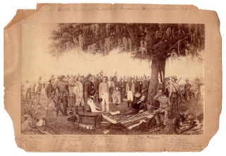 Surrender of Santa Anna At the Battle of San Jacienta Near Houston, Texas USA.