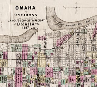 Omaha and Environs, Corrected to Date and Issued for J. M.Wolfe & Co.’s City Directory. Compiled and drawn by Adin Mann, Civil Engineer.