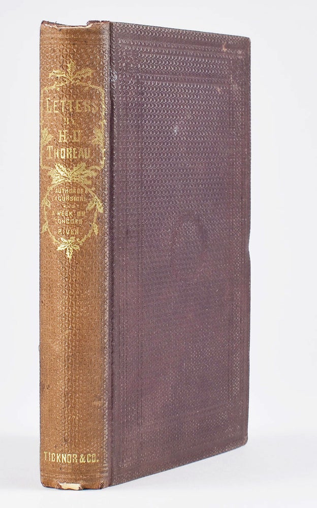 Item #3191 Letters to Various Persons. Henry David Thoreau, Ralph Waldo Emerson.