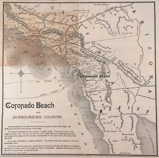 Map of Coronado Beach, San Diego, California.