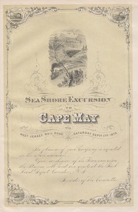 Complimentary Entertainments Given to the American Railway Master Mechanics Association by Their Friends in the City of Philadelphia at Their Third Annual Convention, Septr. 14th, 15th, 16th, & 17th, 1870.