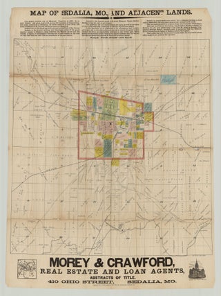 Item #3312 Map of Sedalia, Mo., and Adjacent Lands