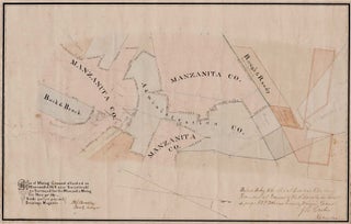Map of Mining Ground situated on Manzanita Hill near Sweetland’s as surveyed for the Manzanita Mining Co. Nov. 30th 1867.