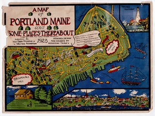 A Map of Portland Maine and Some Places Thereabout.
