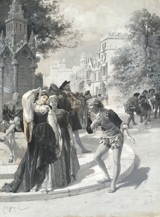 Item #3507 [Rosalind Gives Orlando Her Necklace]. Émile-Antoine Bayard