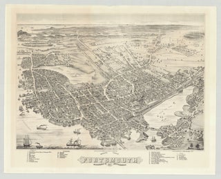 Item #3521 Bird’s Eye View of Portsmouth, Rockingham Co. New Hampshire 1877. Albert Ruger