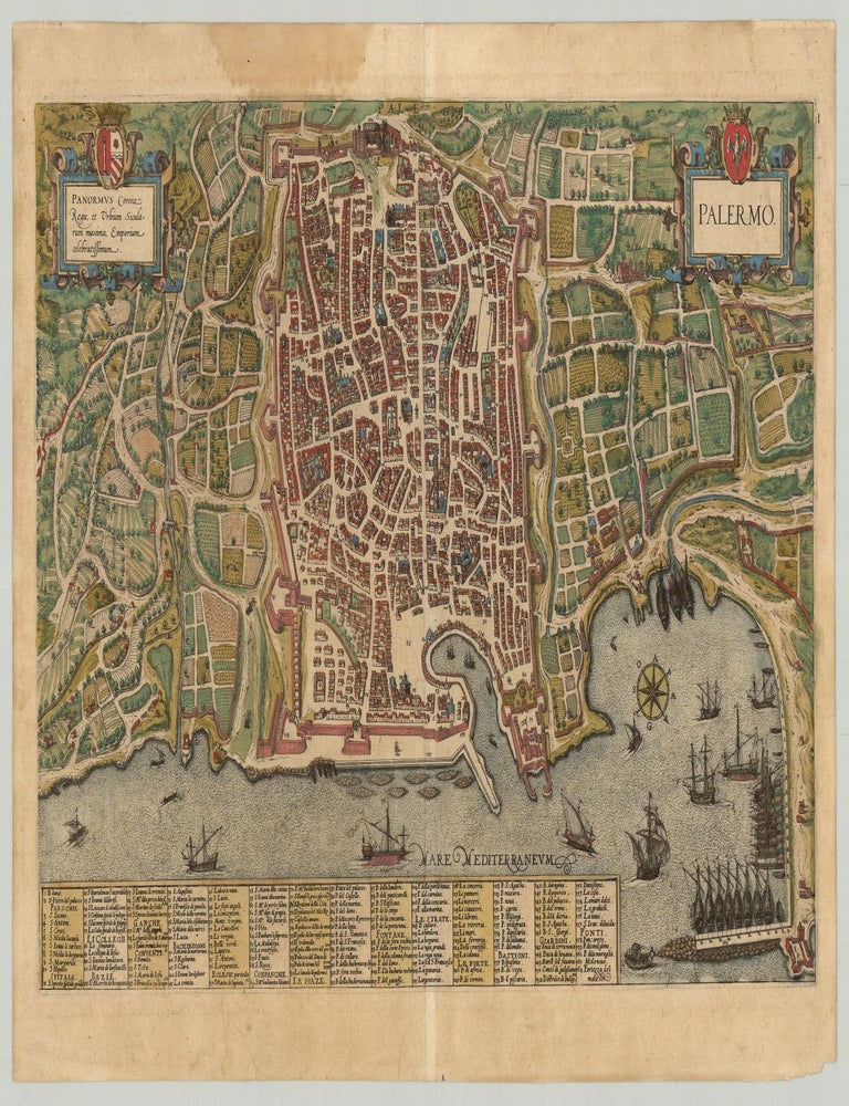 Item #3666 Palermo. Georg Braun, Frans Hogenberg.