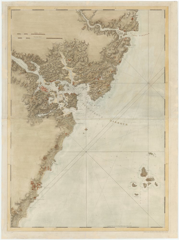 Item #3671 [Untitled chart of the coast line around Portsmouth, New Hampshire, from The Atlantic Neptune.]. Des Barres, Samuel Holland, publisher, lead surveyor, oseph, rederick, allet.