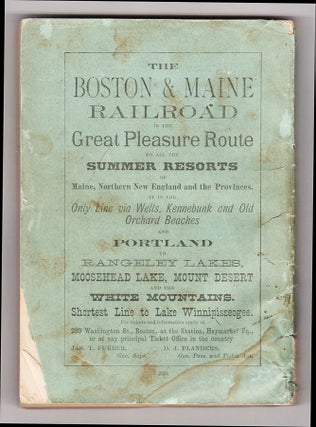 Farrar’s Illustrated Guide Book to Moosehead Lake and Vicinity, the Wilds of Northern Maine and the Headwaters of the Kennebec, Penobscot, and St. John Rivers, with a New and Correct Map of the Lake Region, Drawn and Printed Expressly for his book.
