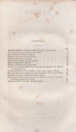 Report of the Committee on Slavery, to the Convention of Congregational Ministers of Massachusetts. Presented May 30, 1849.