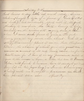 Manuscript Diary of a Hudson River Valley School Girl