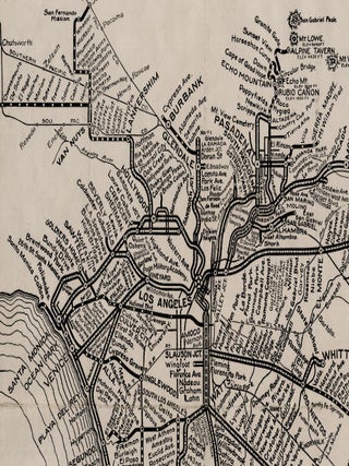 Lines of the Pacific Electric Railway in Southern California.