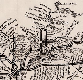 Lines of the Pacific Electric Railway in Southern California.