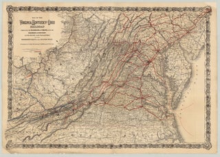 Item #3780 Map of the Virginia, Kentucky and Ohio Railroad Connecting the Railroads of Virginia...