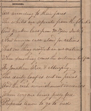 [Poem Written by an American Prisoner of the British at Melville Island During the War of 1812].