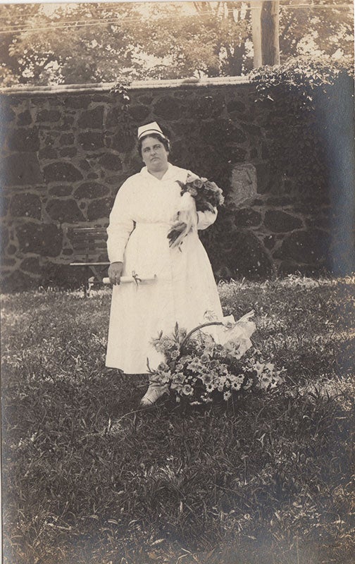 Item #3888 [Photo Album and RPPC Lot from an Early Psychiatric Nurse].