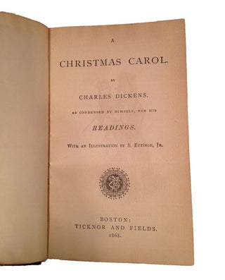 Dickens Readings [spine title].
