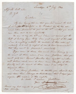Item #4122 Manuscript Letter. Auguste Edouart