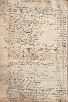 [17th Century Connecticut Daybook].