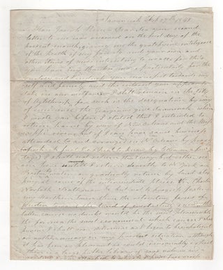 [A pair of manuscript letters from Savannah, Georgia].