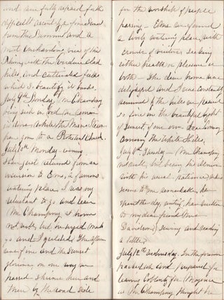 [Small archive of the family of artist Benjamin Champney, including a journal of a tour of Europe kept by his wife].