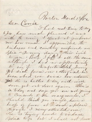 [Small archive of the family of artist Benjamin Champney, including a journal of a tour of Europe kept by his wife].