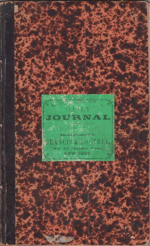 Item #4203 The Daily Journal for Ship Ontario from New York for San Francisco. Josiah Angier Mitchell.