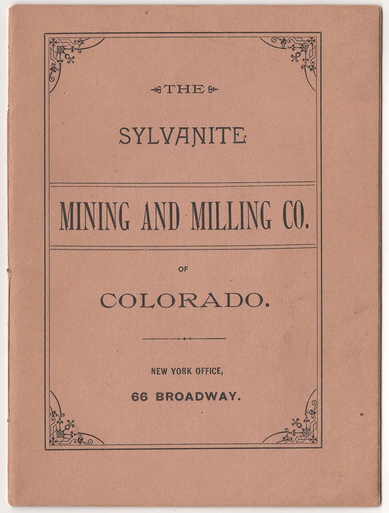 Item #4250 Sylvanite Mining and Milling Co., State of Colorado.