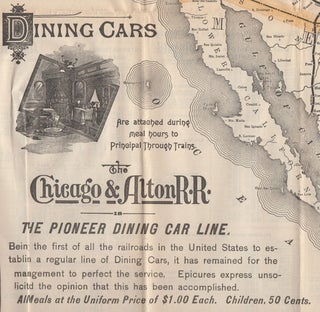 Chicago & Alton R.R.: Pullman Vestibuled Trains. Between Chicago and St. Louis; Chicago and Kansas City;, Chicago and Peoria; St. Louis and Kansas City; and all points West, South, and South-West.