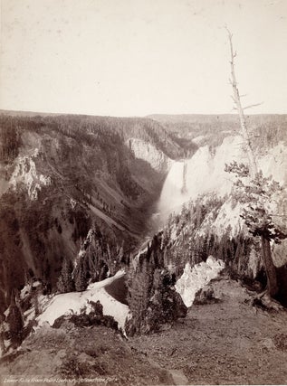 Item #4409 Lower Falls from Point Lookout, Yellowstone Park. John Karl Hillers, photographer