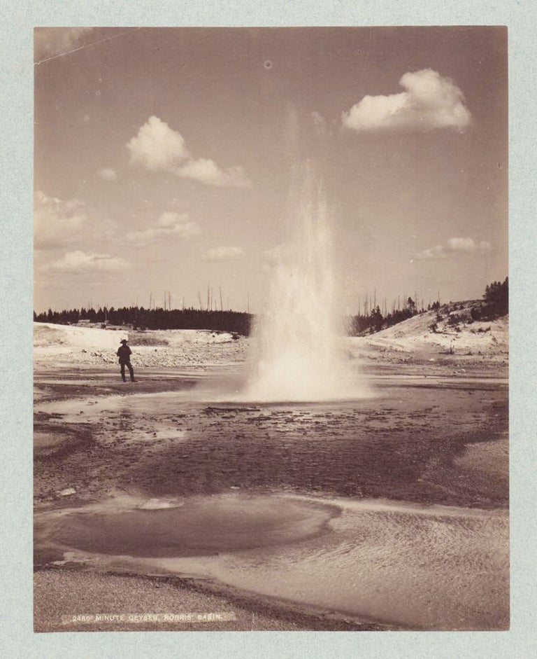Item #4413 Minute Geyser, Norris’ Basin. Frank Jay Haynes, photographer.