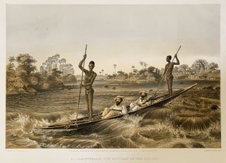 The Victoria Falls Zambesi River: sketched on the spot by T. Baines.